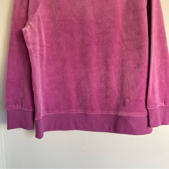 *DONATED* WILD FABLE NWOT Quarter Zip Velour Tunic Sweatshirt - Purple - Picture 9 of 14
